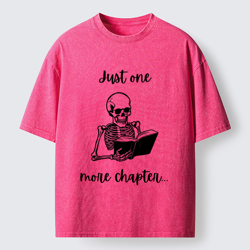 Tokyo-Tiger Skeleton Reading Washed T-Shirt