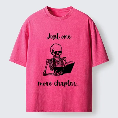 Tokyo-Tiger Skeleton Reading Washed T-Shirt