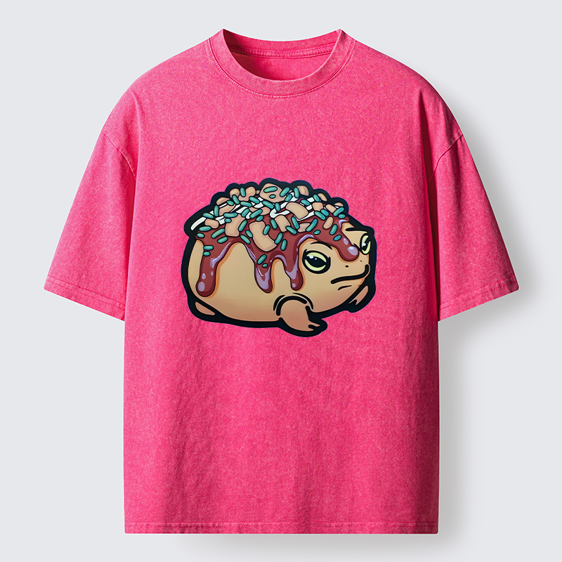 Tokyo-Tiger Takoyaki Frog Washed T-Shirt