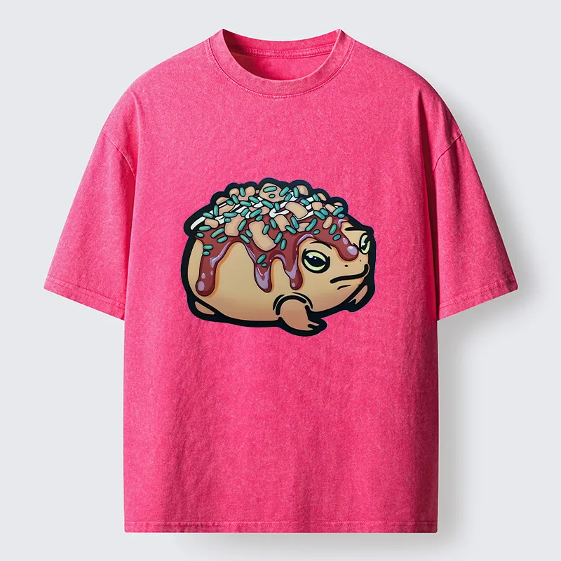 Tokyo-Tiger Takoyaki Frog Washed T-Shirt