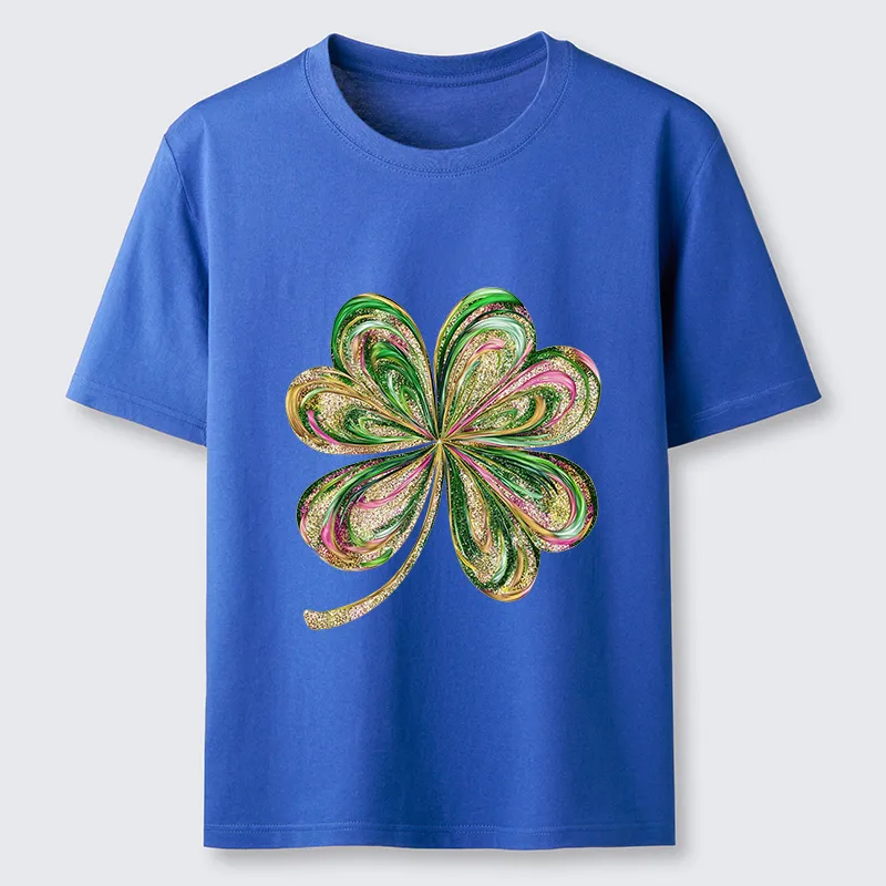 Tokyo-Tiger Lucky Four-Leaf Clover Classic T-Shirt