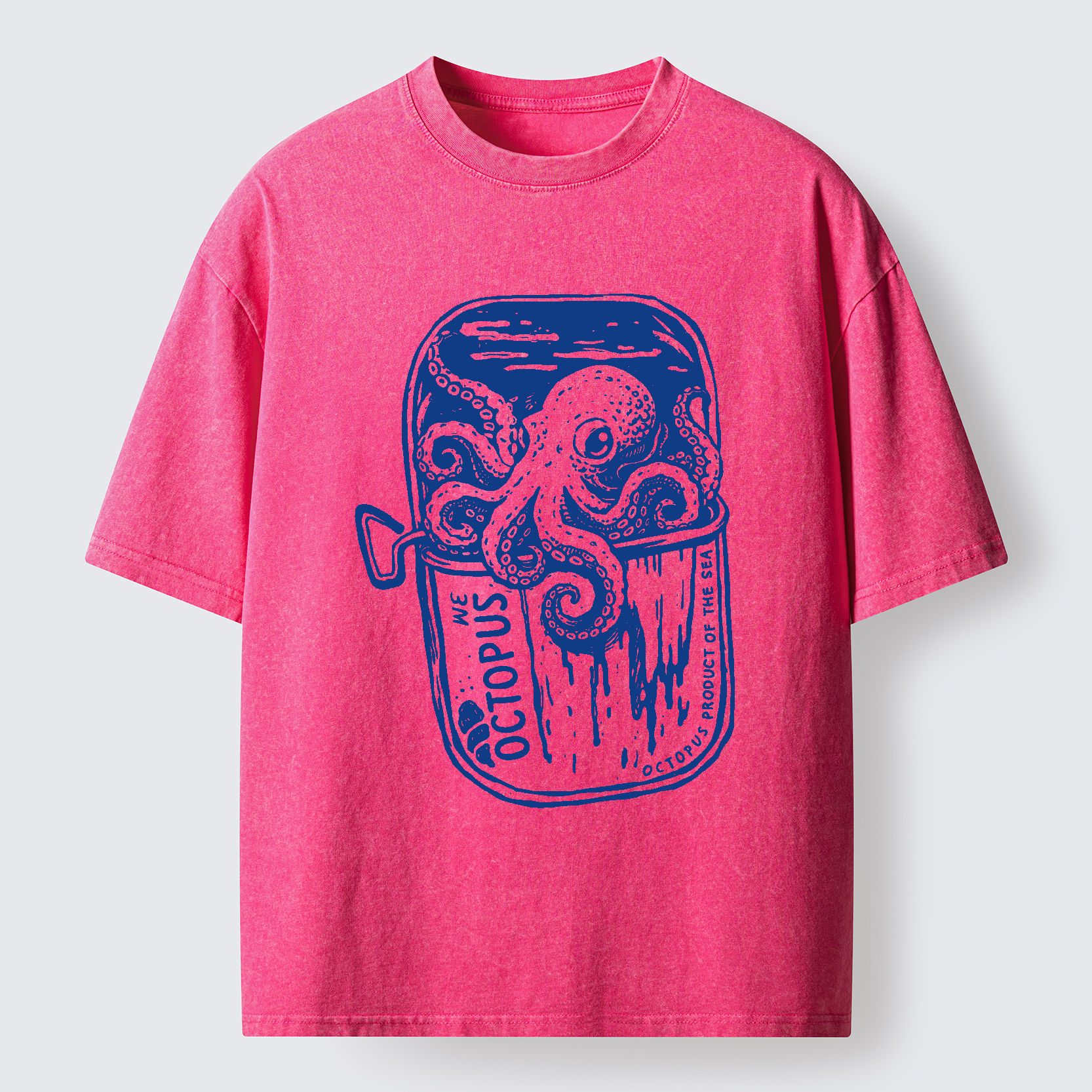 Tokyo-Tiger Canned Octopus Washed T-Shirt