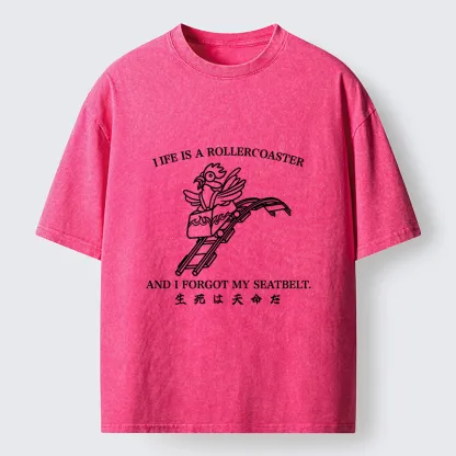 Tokyo-Tiger Life Out Of Control Washed T-Shirt