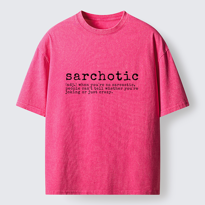 Tokyo-Tiger Sarchotic Funny Washed T-Shirt