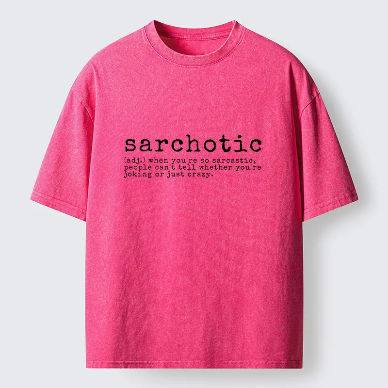 Tokyo-Tiger Sarchotic Funny Washed T-Shirt