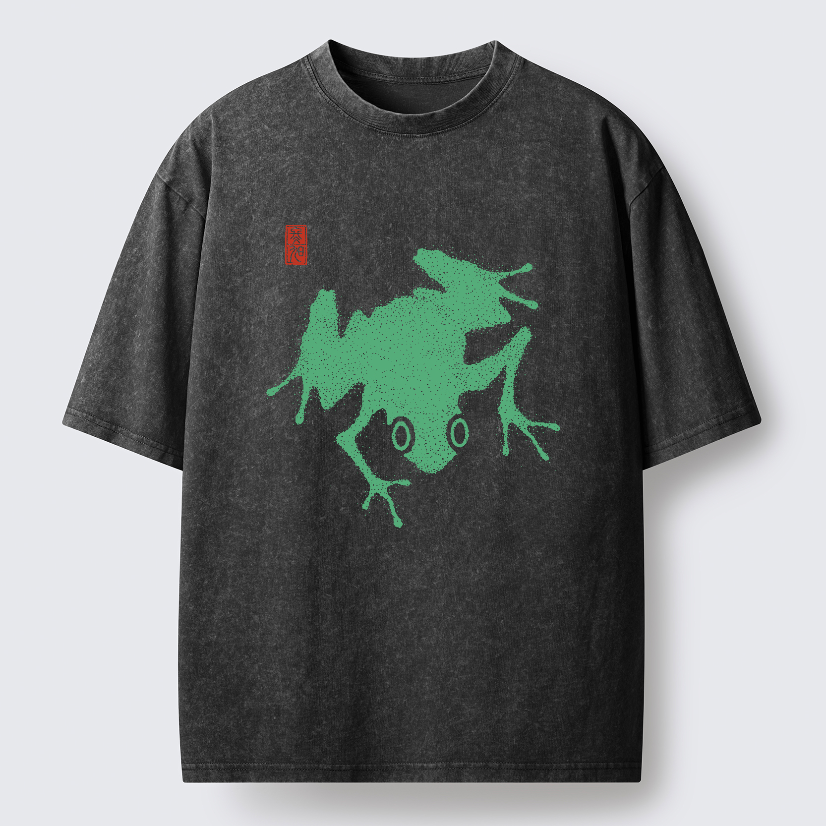 Tokyo-Tiger A stippled frog Washed T-Shirt
