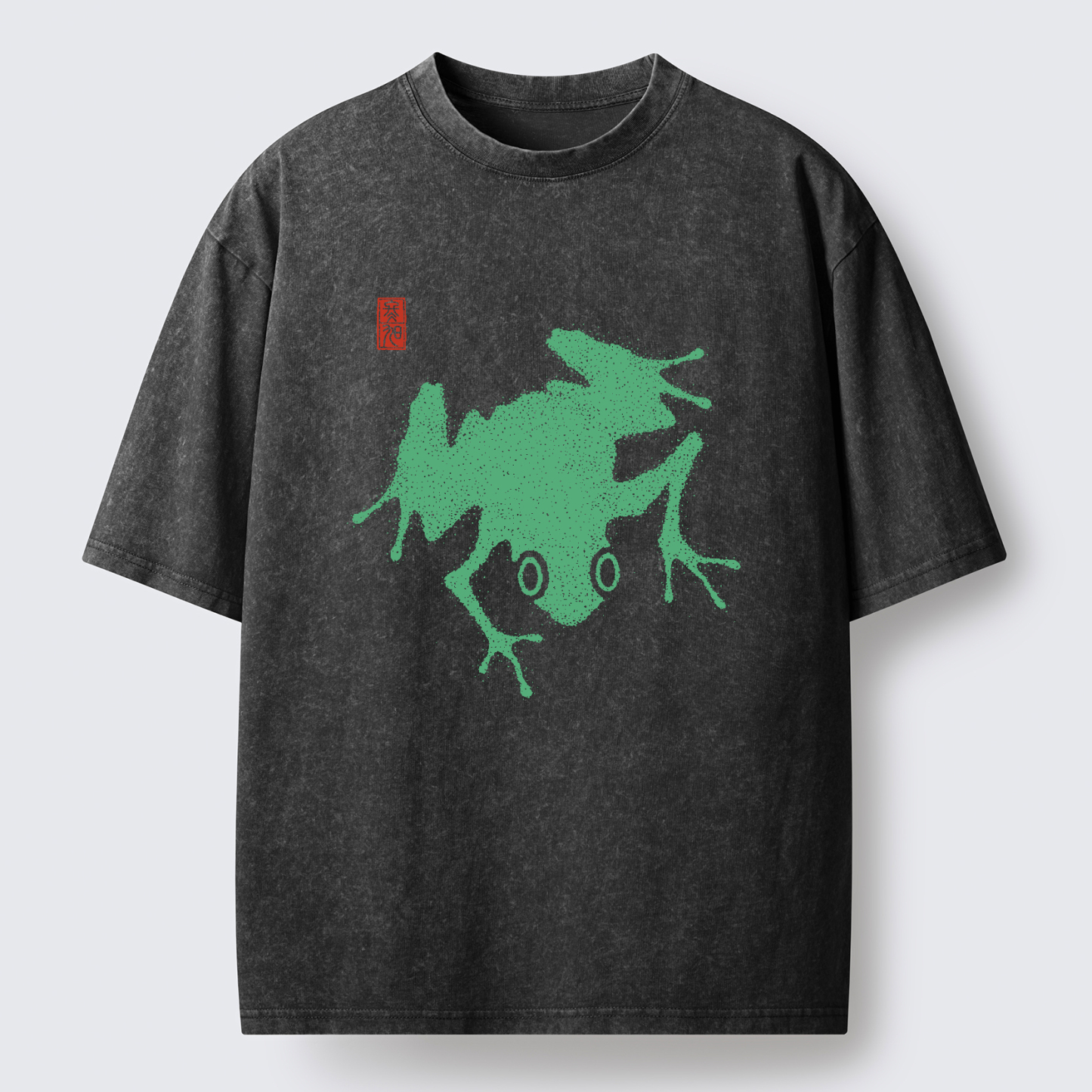 Tokyo-Tiger A stippled frog Washed T-Shirt
