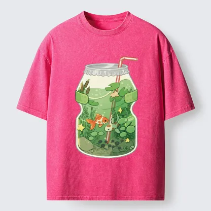 Tokyo-Tiger World In A Bottle Washed T-Shirt