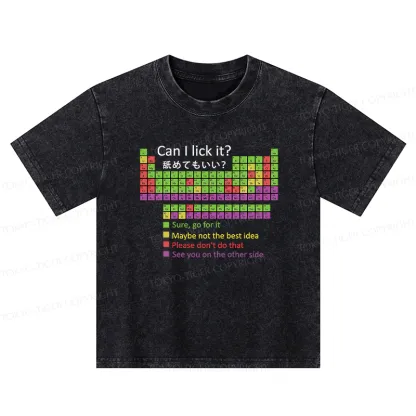 Tokyo-Tiger I Can I Lick It Kids Washed T-Shirt