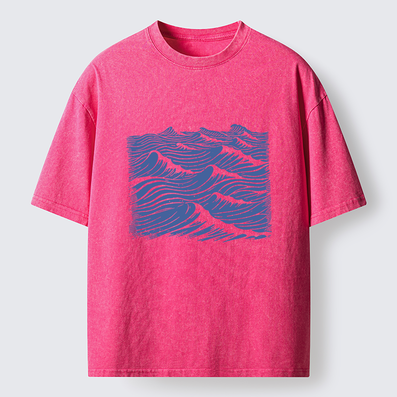 Tokyo-Tiger Vintage Ocean Sea Washed T-Shirt