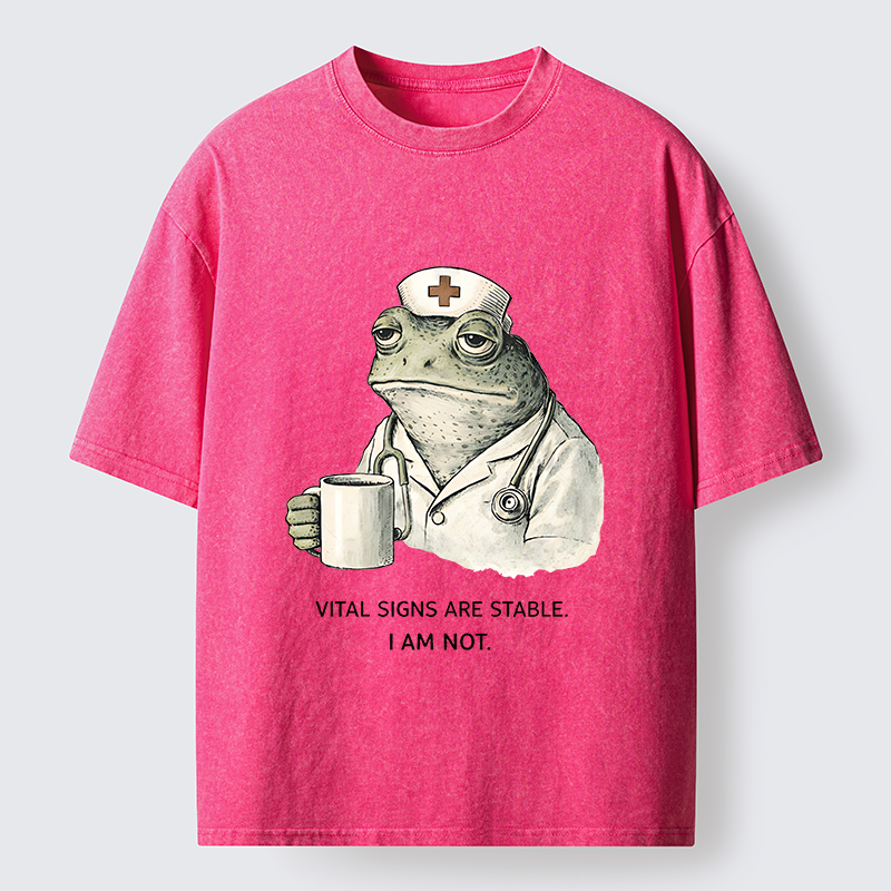 Tokyo-Tiger Melancholy Frog Washed T-Shirt