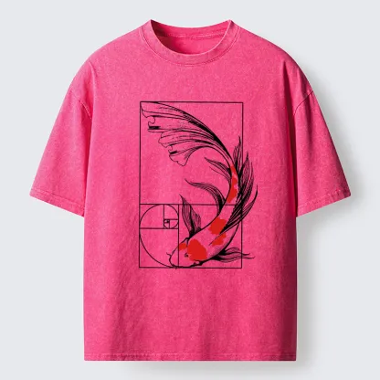 Tokyo-Tiger Golden Ratio Koi Washed T-Shirt