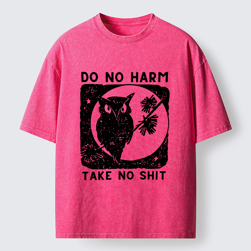 Tokyo-Tiger Owl Meme Washed T-Shirt