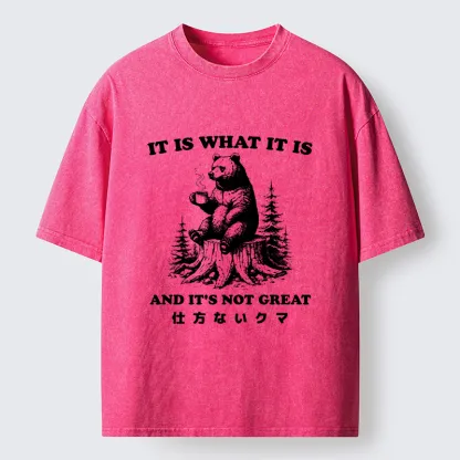 Tokyo-Tiger Melancholy Bear Washed T-Shirt