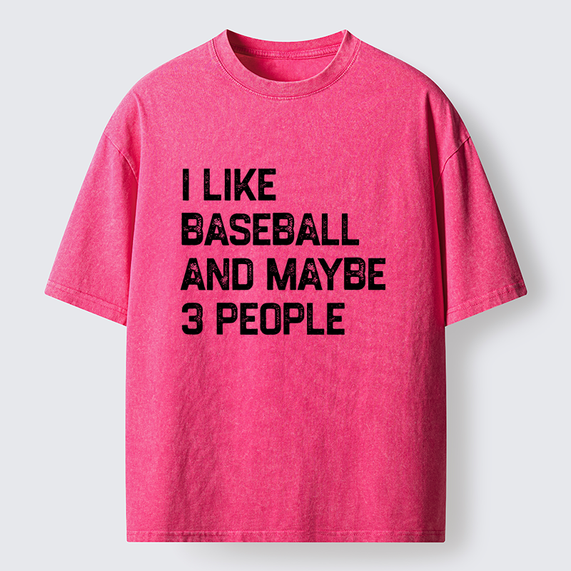 Tokyo-Tiger I Like Baseball Washed T-Shirt