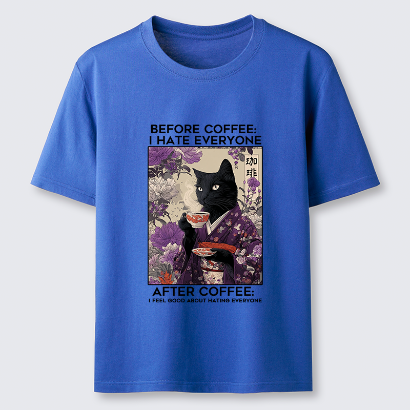 Tokyo-Tiger Coffee First, Humans Later Classic T-Shirt