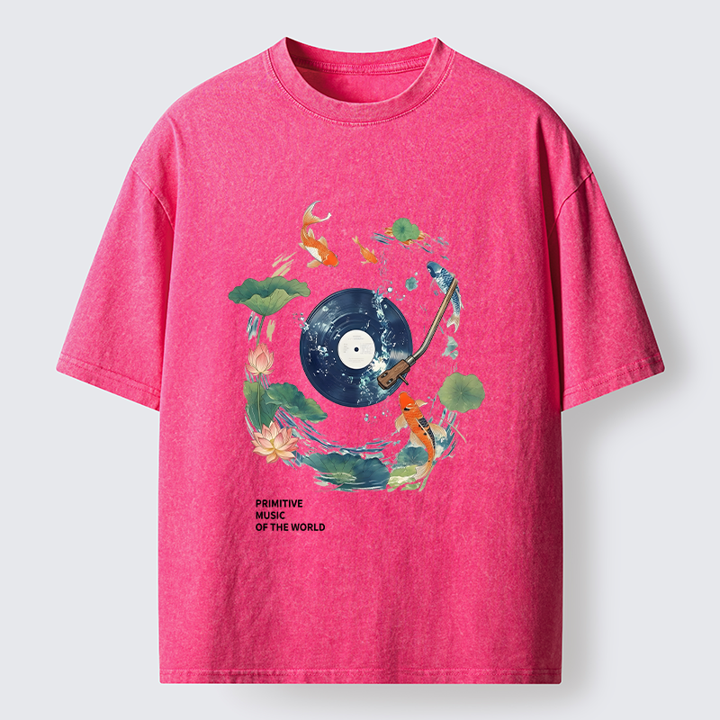 Tokyo-Tiger Underwater Record Washed T-Shirt