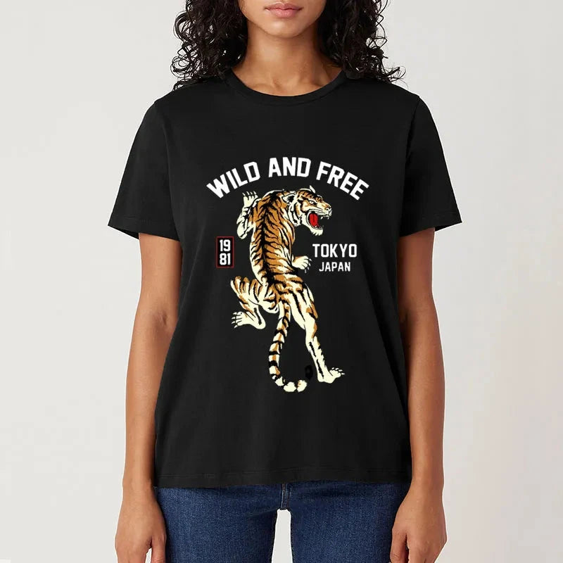 Tokyo-Tiger Tiger Street Cotton Classic T-Shirt Sale – tokyo