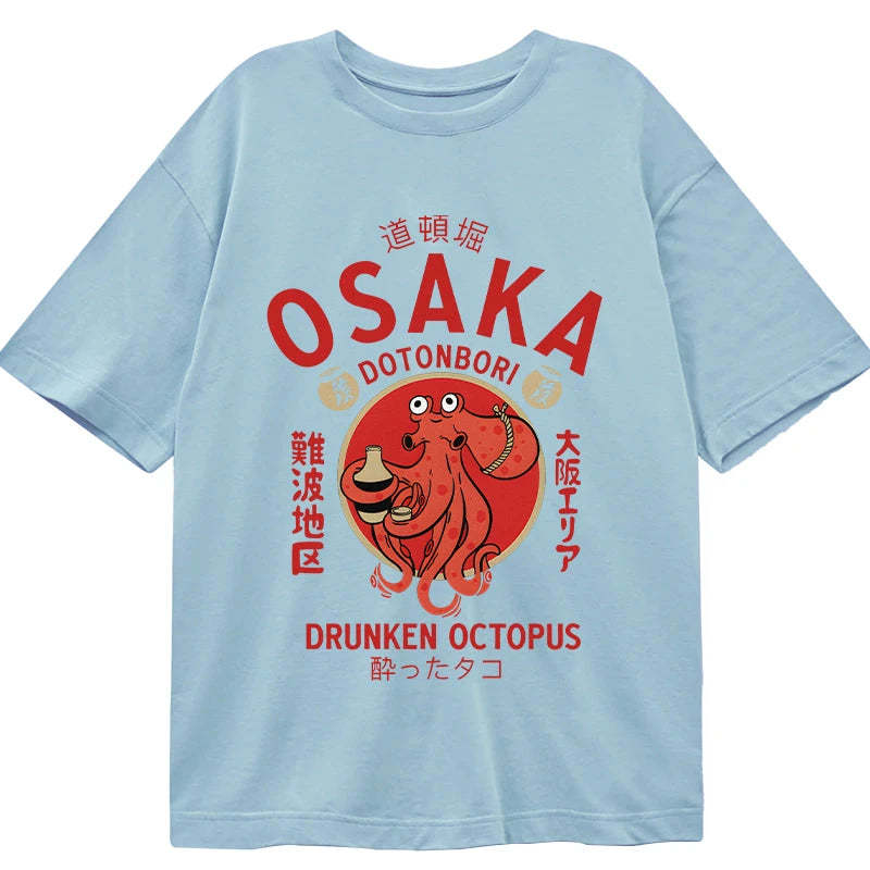 Tokyo-Tiger Drunken Octopus Japan Classic T-Shirt Sale