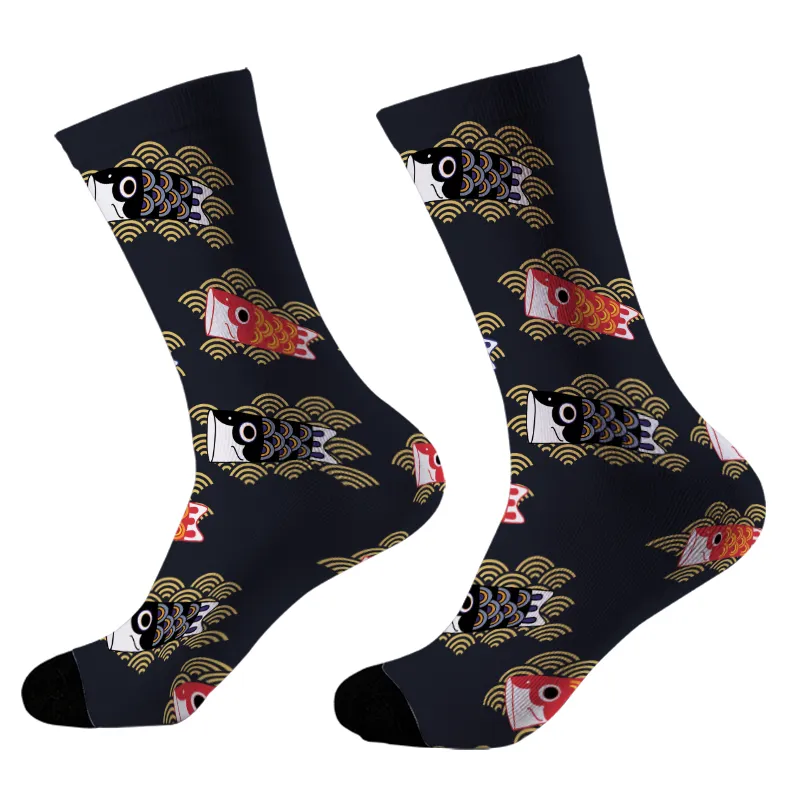 Tokyo-Tiger Japanese Carp Flag Socks