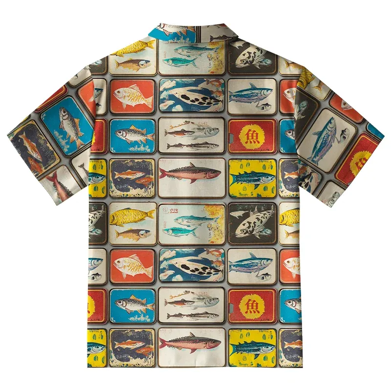 Tokyo-Tiger Vintage Fish Collection Aloha Hawaiian Shirt