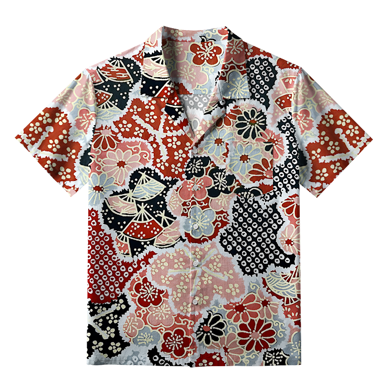 Tokyo-Tiger Floral Symphony Aloha Hawaiian Shirt