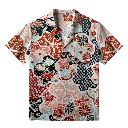 Tokyo-Tiger Floral Symphony Aloha Hawaiian Shirt