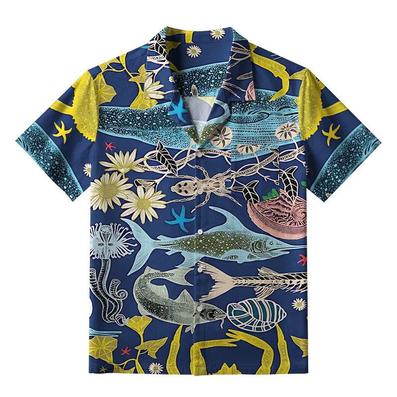 Tokyo-Tiger Marine Species Aloha Hawaiian Shirt Sale