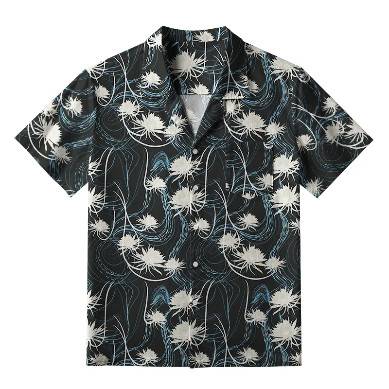 Tokyo-Tiger Graceful Daisy Aloha Hawaiian Shirt Sale
