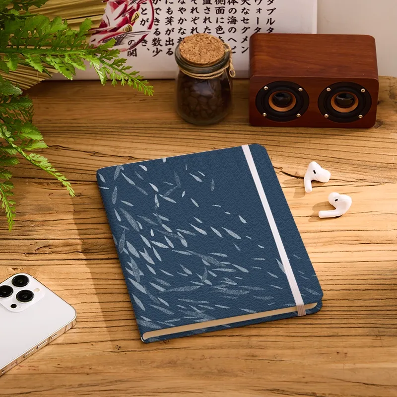 Tokyo-Tiger Falling Leaves And Ripples Notebook