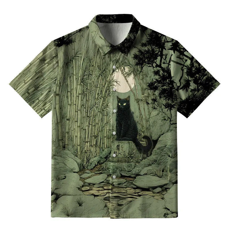 Tokyo-Tiger The Great Wave Off Crane Button-up Shirt Sale