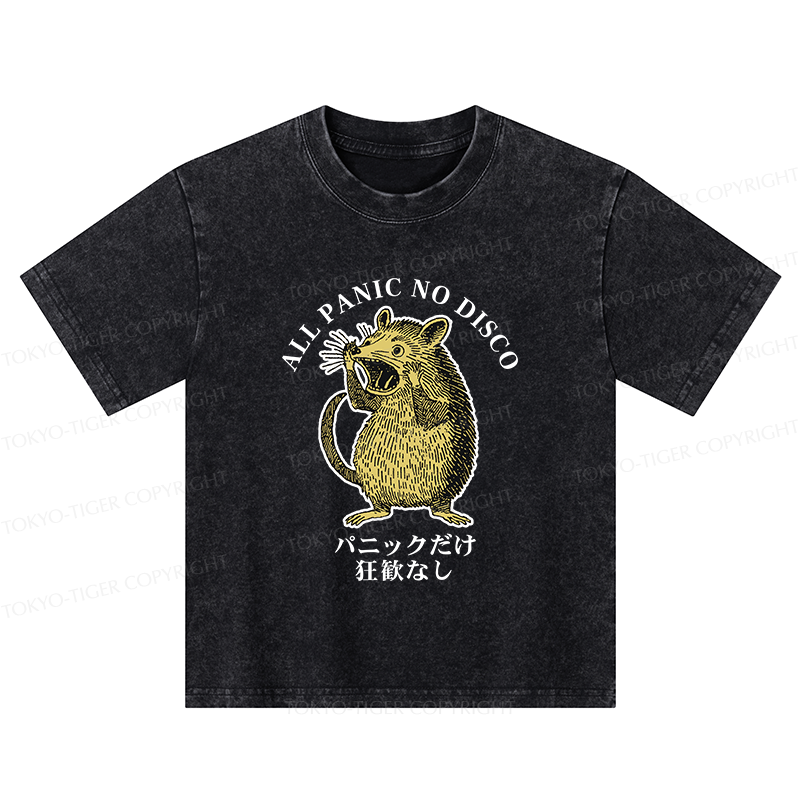 Tokyo-Tiger All Panic No Disco Kids Washed T-Shirt
