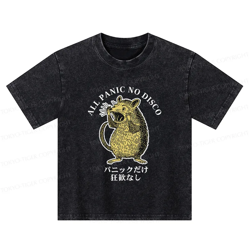 Tokyo-Tiger All Panic No Disco Kids Washed T-Shirt