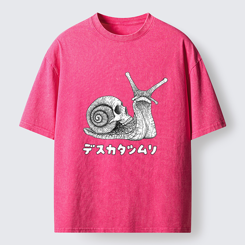 Tokyo-Tiger Terrifying Death Snail Washed T-Shirt