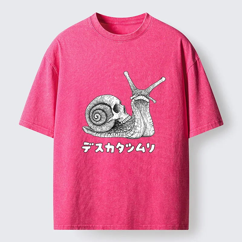 Tokyo-Tiger Terrifying Death Snail Washed T-Shirt