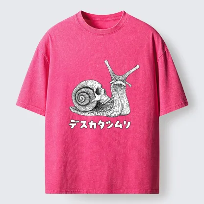 Tokyo-Tiger Terrifying Death Snail Washed T-Shirt
