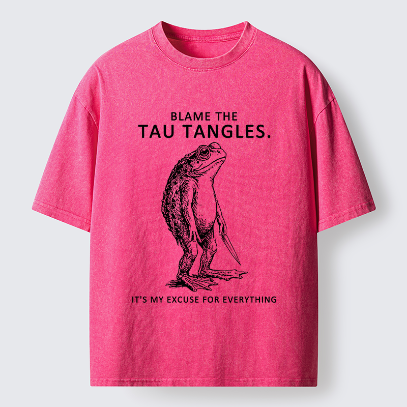 Tokyo-Tiger It's All Tau Tangles' Fault Washed T-Shirt