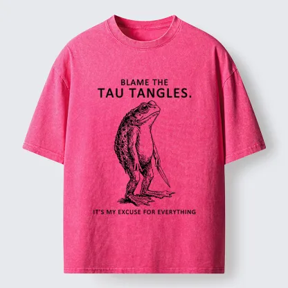 Tokyo-Tiger It's All Tau Tangles' Fault Washed T-Shirt