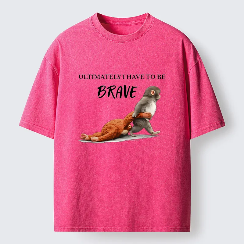 Tokyo-Tiger Punch Needs To Learn To Be Brave Washed T-Shirt