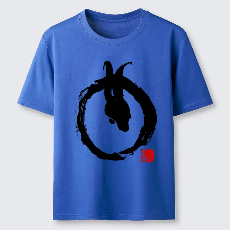 Tokyo-Tiger Ink Painting Zen Enso Rabbit Classic T-Shirt Sale
