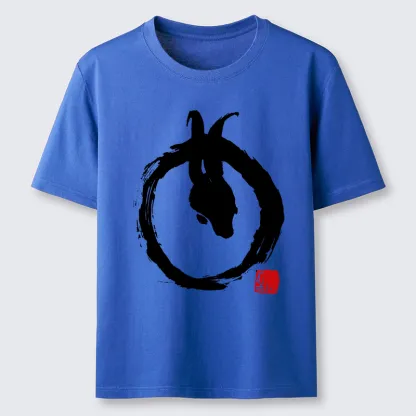 Tokyo-Tiger Ink Painting Zen Enso Rabbit Classic T-Shirt