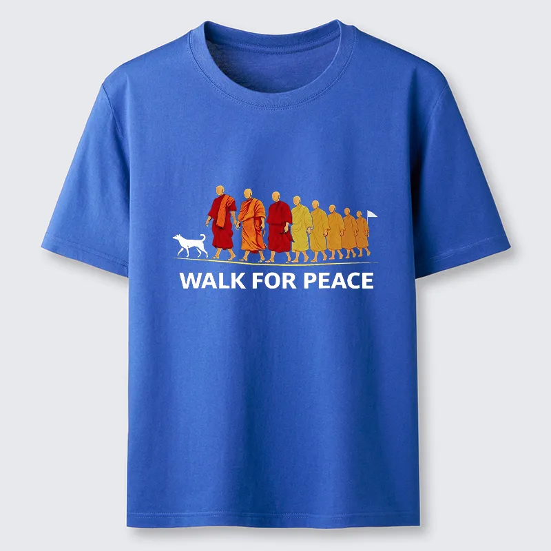 Tokyo-Tiger Walk For Peace Monks And Dog Classic T-Shirt
