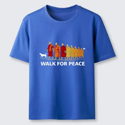 Tokyo-Tiger Walk For Peace Monks And Dog Classic T-Shirt