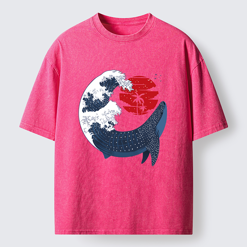 Tokyo-Tiger Japanese Whale Washed T-Shirt