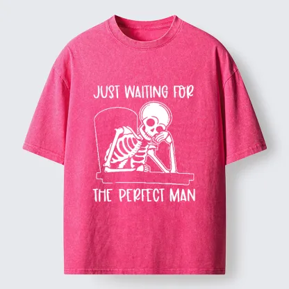 Tokyo-Tiger Waiting For The Right Person Washed T-Shirt