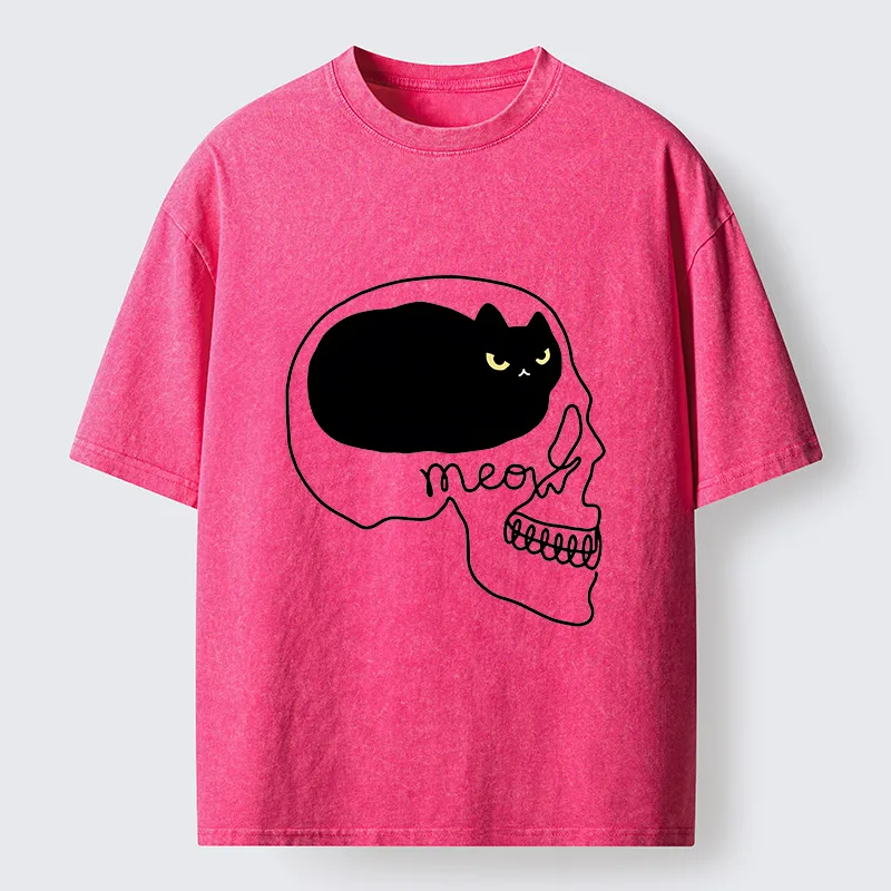 Tokyo-Tiger All I Can Think About Is Cat Washed T-Shirt