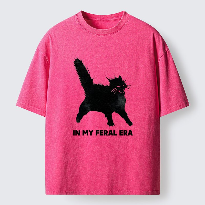 Tokyo-Tiger Wild Black Cat Washed T-Shirt