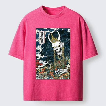 Tokyo-Tiger King Of The Underworld Washed T-Shirt