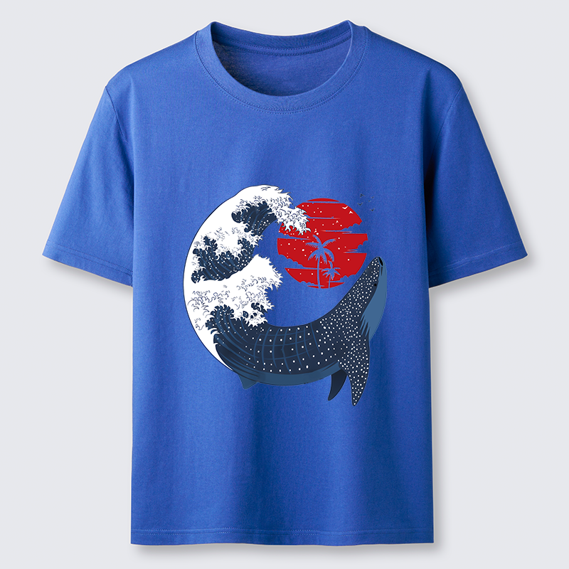 Tokyo-Tiger Japanese Whale Wave Classic T-Shirt