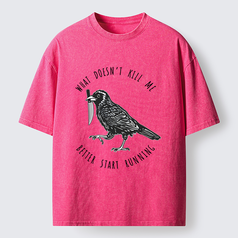 Tokyo-Tiger Clever Crow Washed T-Shirt